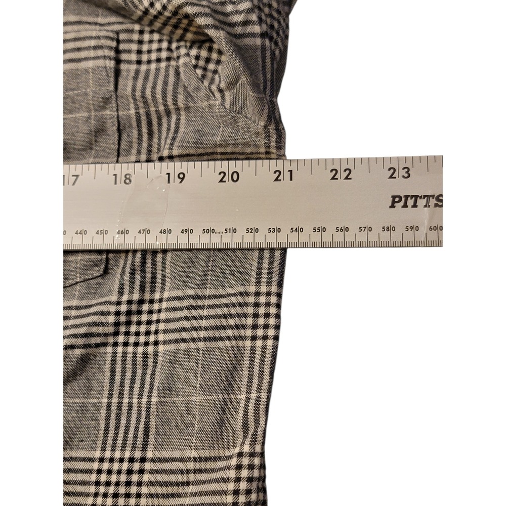 Goodfellow & Co Mens Gray‎ Plaid Button Down Shirt Long Sleeve Size L - Picture 4 of 7